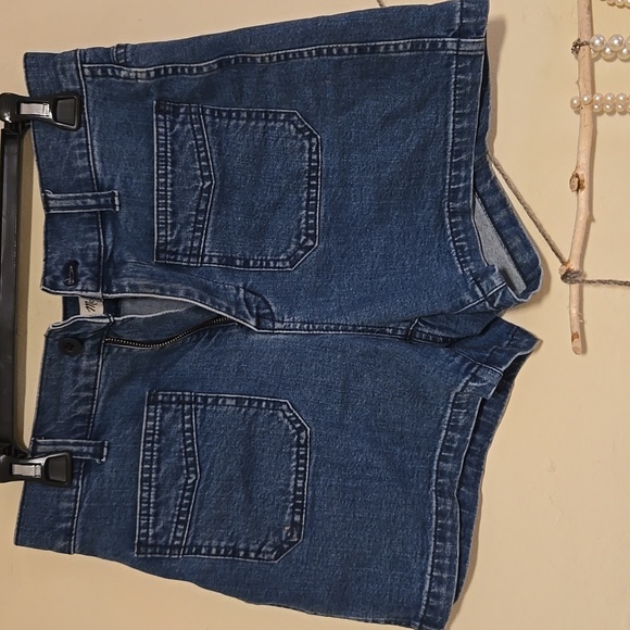 NWOT Madewell Medium Wash Patch Pocket High Rise Shorts - Picture 4 of 4